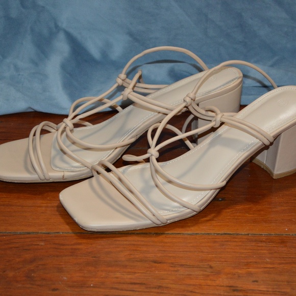 Coutgo Womens Chunky Strappy Wrap Heel - Picture 1 of 4